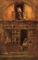 A Shop with a Balcony, c.1899, whistler