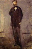 Study for the Portrait of F. R. Leyland , 1873, whistler