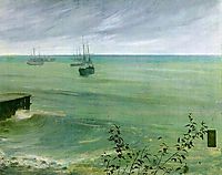 Symphony in Grey and Green: The Ocean , 1872, whistler