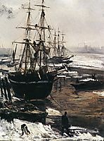 The Thames in Ice, 1860, whistler