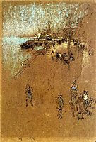 The Zattere; Harmony in Blue and Brown , 1880, whistler