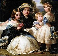 The daughters of Queen Victoria and Prince Albert, 1849, winterhalter