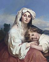 Italian woman with child, winterhalter