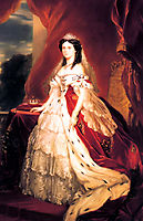 Portrait of Augusta of Saxe Weimar Eisenach, winterhalter