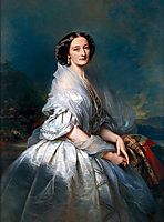 Portrait of Eliza Franciszka of Branicki Krasińska, 1857, winterhalter