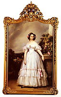 Portrait of HRH Princess Marie Clementine of Orleans, 1832, winterhalter