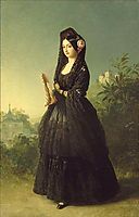 Portrait of Infanta Luisa Fernanda of Spain, Duchess of Montpesier, c.1847, winterhalter