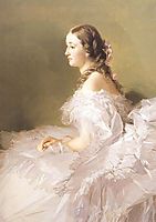 Portrait of Lydia Schbelsky Baroness Stael Holstein, 1857, winterhalter