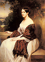 Portrait of Madame Ackerman, the wife of the Chief Finance Minister of King Louis Philippe, 1838, winterhalter
