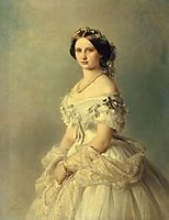 Portrait of Princess of Baden, 1856, winterhalter