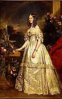 Portrait of Princess Victoria of Saxe Coburg and Gotha, 1840, winterhalter