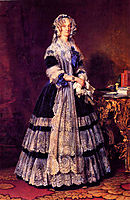 Portrait of the Queen Marie Amelie of France, 1842, winterhalter