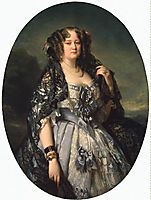 Portrait of Sophia Alexandrovna Radziwiłł, 1864, winterhalter