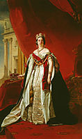 Portrait of Victoria of the United Kingdom, 1843, winterhalter
