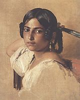 Study of Itlain girl, 1834, winterhalter