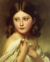 A Young Girl called Princess Charlotte, 1864, winterhalter