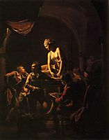 An Academy by Lamplight, 1769, wright