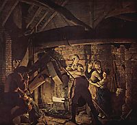 The Iron Forge, 1772, wright