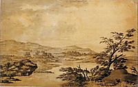 Landscape Study Development from a Blot, c.1770, wright