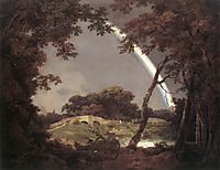 Landscape with a Rainbow, 1794, wright