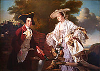 Peter Perez Burdett and his First Wife Hannah, 1765, wright