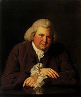 Portrait of Dr Erasmus Darwin (1731-1802) scientist, inventor and poet, grandfather of Charles Darwin, 1770, wright