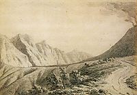 Study of the Terrain near Vesuvius, 1774, wright