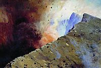 Eruption of volcano, 1898, yaroshenko