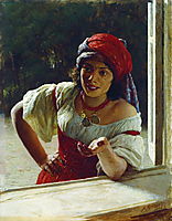 Gypsy Woman, 1886, yaroshenko
