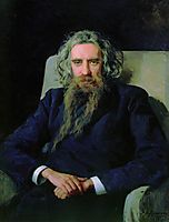 Portrait of Vladimir Solovyov, 1892, yaroshenko