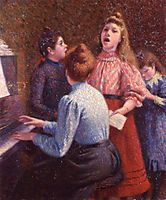 The Singing Lesson, c.1890, zandomeneghi