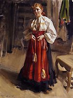 Girl in an Orsa Costume, 1911, zorn