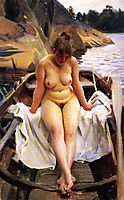 In Werner-s Rowing Boat, 1917, zorn