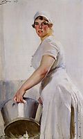 A Kitchen Maid, 1919, zorn