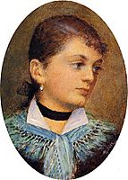 Portrait of AgusHolzer, 1879, zorn