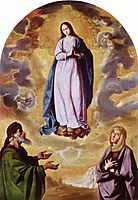 The Immaculate Conception with Saint Joachim and Saint Anne, 1640, zurbaran