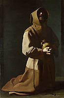 St. Francis Kneeling, 1639, zurbaran
