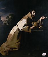 St. Francis in Meditation, 1639, zurbaran