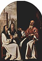 St. Jerome with St. Paula and St. Eustochium, 1640, zurbaran